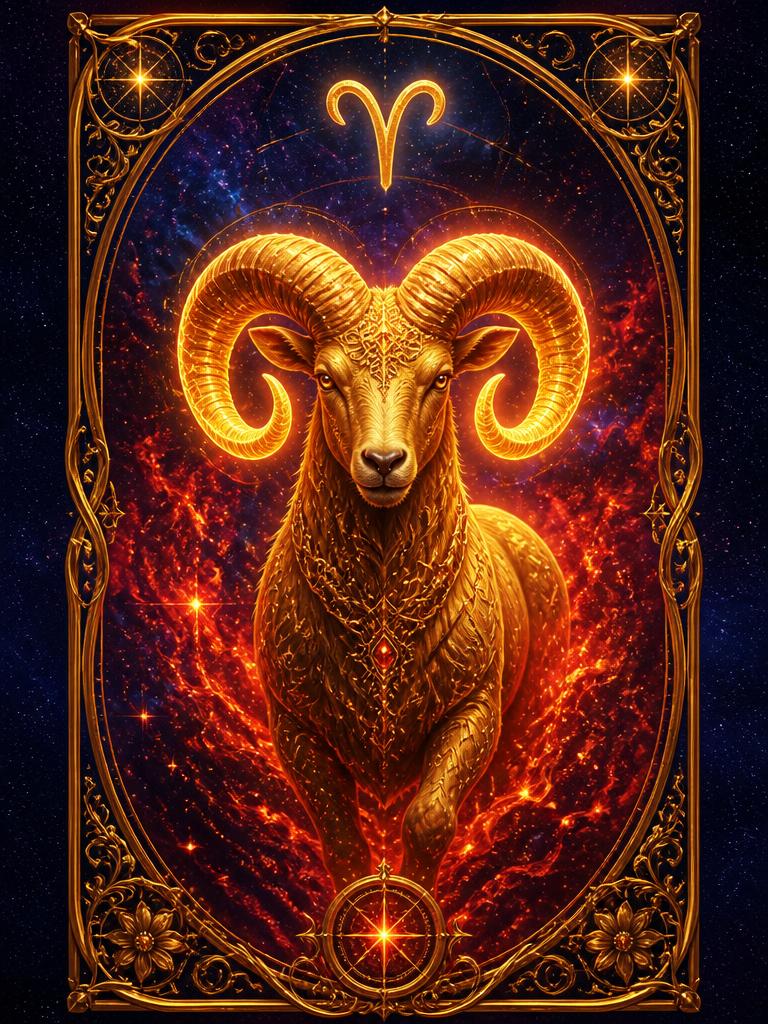 Aries sample aura card