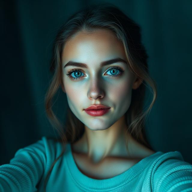 Example aura card selfie